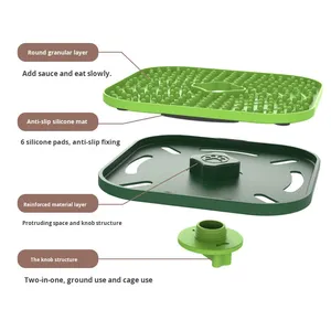 Kinyu perlengkapan hewan peliharaan ikan emas, mangkuk Quadrate plastik ramah lingkungan makan lambat IPX5 tahan air multifungsi - Product Image 2