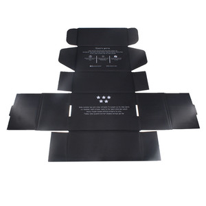 Matt Black Shipping Carton Box For Makeup Brushes