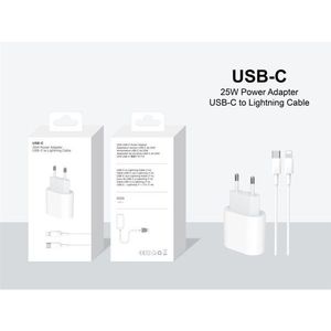 Adaptador de corriente USB C de 25W con cable USB C a Lightning para dispositivos de carga rápida - Product Image 3