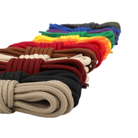 GON22 1 paire de lacets en coton ciré, lacets ronds pour chaussures de randonnée, lacets en cuir imperméables