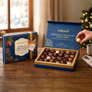 Custom 24pcs Premium Chocolate Exquisite Rigid <strong>Sweet</strong> <strong>Gift</strong> Box for Gifting &amp; Celebrations OEM/ODM Candy Packaging Box - Product Image 6
