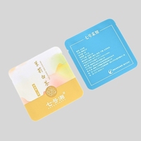 Sachet de thé personnalisé à trois soudures latérales, étanche à l'humidité, en aluminium laminé, avec encoche de déchirement et coins arrondis