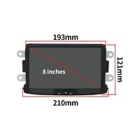 Autoradio Android pour Dacia Duster Dokker Logan Sandero Renault Captur Symbol Carplay Stéréo de voiture Lecteur multimédia audio Écran
