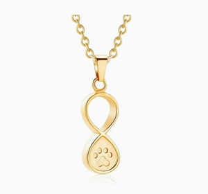 Kalung Abu Hewan Peliharaan dari Baja, Cetakan Cakar Anjing Kucing, Liontin Urn Kremasi Cinta Abadi, Perhiasan Kenangan untuk Keluarga Hewan Peliharaan - Product Image 4