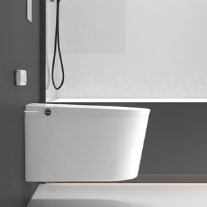 WC intelligent suspendu mural blanc avec réservoir d'eau, WC intelligent mural en céramique, toilettes intelligentes - Product Image 2