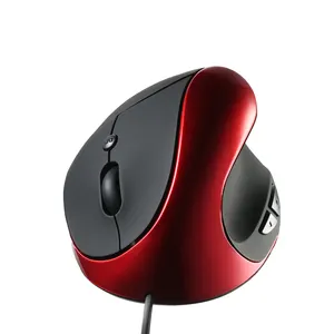 最畅销的6D光学有线垂直人体工程学游戏鼠标4英尺USB接口发光二极管背光电脑游戏