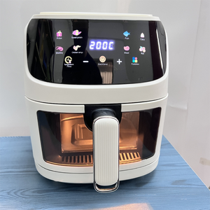 8L Large Capacity Electric Air Fryer 2400W Digital <b>Control</b> Stainless Steel Oil Free Low Fat Air Fryer for Home Use - Product Image 4