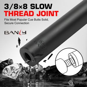 Banly Carbon Fiber Pool Cue Single Shaft, 30 Inch Low Deflection Pro Taper Shaft, 12.5mm Tip with Zuma Ferrule, Ultra Smooth Ca - Product Image 5
