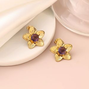 Boucles d'oreilles fleur d'or de mode <span class=keywords><strong>où</strong></span> <span class=keywords><strong>acheter</strong></span> <span class=keywords><strong>des</strong></span> bijoux en or pour les femmes en gros N201193 - Product Image 3