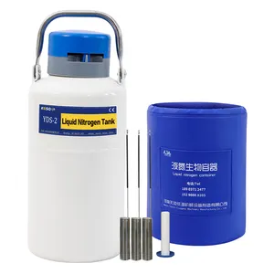 Liquid Nitrogen Container 2L Liquid Nitrogen Dewar Cryogenic Canister YDS 2 Liter Semen Liquid Nitrogen Tanks