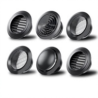 Grille de ventilation centralisée pour système de climatisation, couvercle de ventilation à persiennes, sortie d'échange d'air frais en plastique ABS pour flux d'air