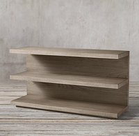 Étagère de présentation modulaire convertible RH Cloud en bois massif à plusieurs niveaux, rangement moderne pour entrée et salon