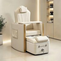 Nouvelle chaise de pédicure électrique inclinable en cuir tout-en-un pour manucure, spa des pieds, tatouage et sourcils, idéale pour les salons de beauté