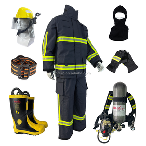 Combinaison de <span class=keywords><strong>Pompier</strong></span> Nomex IIIA EN469 Casque Bottes ARI Vêtements Ignifuges Équipement de Lutte Contre les Incendies Uniforme de <span class=keywords><strong>Pompier</strong></span> - Product Image 1