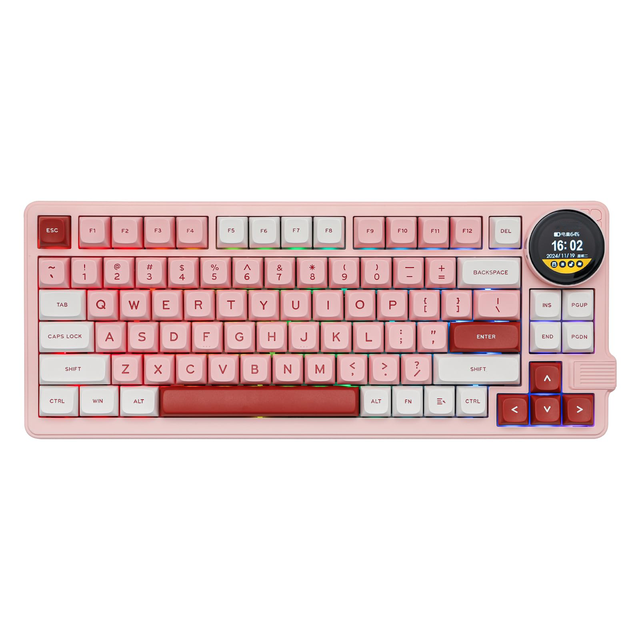 83-Keys RGB Knob Screen Professional Mechanical Keyboard Customizable Office Gaming Hot-Swap Wireless Keyboard Gateron New