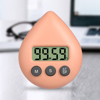 Minuteur numérique multifonctionnel en forme de goutte avec écran LCD, minuteur magnétique à compte à rebours pour cuisine, étude, fitness, salle de classe, dessin animé