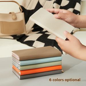 All'ingrosso cuoio dell'unità di elaborazione A6 100 grammi 100 fogli di pagine 200 diario Logo personalizzato di alta qualità taccuini con copertina morbida per ufficio commerciale - Product Image 4