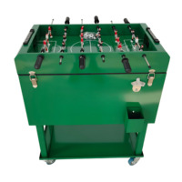 Chariot isotherme classique pliable 49L/65L pour le football, seau à glace métallique, boîte à glace avec roues pour les matchs de football en extérieur