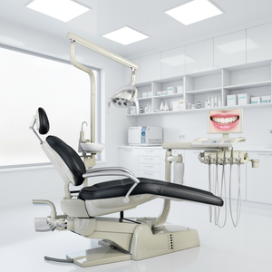 Sillón Dental Eléctrico Premium con <span class=keywords><strong>Motor</strong></span> Silencioso Reclinable en Posición Cero Ergonómica, Asiento de Espuma Viscoelástica que Reduce la Fatiga del Médico - Product Image 3