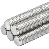 Corrosion Resistant Nickel Alloy Rod DIN931 Hastelloy C276 Double Head Stud Bolt Thread Rod