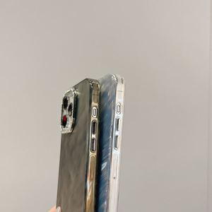 Funda para Teléfono con Diseño de Ondas de Agua y Halo Láser para iPhone 16 15 Pro Max 14 13 12 11 Pro Max, Recubrimiento Protector de Diamantes con Galvanoplastia - Product Image 6