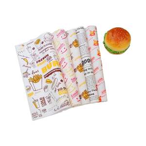 Papel de Envolver para Hamburguesas y Sándwiches, Impreso Personalizado, 12x12 Pulgadas, Resistente a la Grasa, de Grado Alimenticio, con Logotipo - Product Image 3