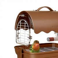 Cage à oiseaux en acrylique et aluminium, pliable et lavable, pour voyage, observation en extérieur, cage spécialisée pour perruches et agapornis