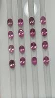 Fabrication de bijoux en cristal de luxe de qualité fine spinelle rose naturel et rubis spinelle diamant pierres précieuses taillées ovales en vrac calibrées à la chaleur