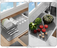 Accessoires de cuisine Socan tapis de séchage en Silicone étanche tapis de table de cuisson résistant à la chaleur pour cuisinière électrique