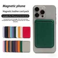Étui de téléphone magnétique avec logo personnalisé, porte-cartes en cuir magnétique, cadeau promotionnel