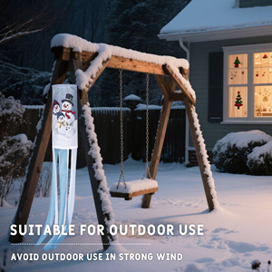 Guirnalda Navideña de 75D con Diseño de Ducto de Aire, 30*45CM, Decoración de Superficie con 6 Tiras de 5*60CM, Gráficos Impresos Digitalmente - Product Image 6