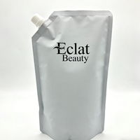 Pochette de recharge écologique avec bec verseur, logo personnalisé, emballage liquide haute barrière pour shampoing, après-shampoing, savon liquide pour les mains, liquide nettoyant