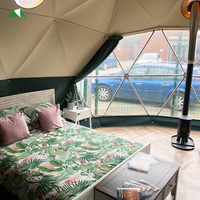 Tentes géodésiques modernes de luxe Bolin en tissu PVC, résistantes aux UV quatre saisons, double/triple couche, imperméables, taille personnalisée