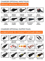 Chargeur de batterie portable LiFePO4 à décharge profonde 48V 60V 12A pour voiturette de golf, chariot élévateur, scooter, stockage d'énergie
