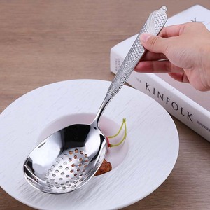 Ensemble de cuillères en acier inoxydable 304 Shiny-Jh, finition miroir, avec passoire, pour la vaisselle occidentale - Product Image 3