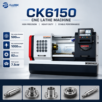 Machine de tournage CNC horizontale CK6150, système de tour CNC pour l'usinage de composants en alliage