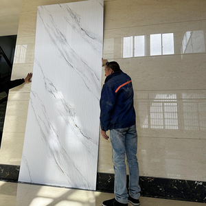 Lámina de <span class=keywords><strong>PVC</strong></span> con Efecto Mármol, Panel de Pared de <span class=keywords><strong>PVC</strong></span>, Láminas de <span class=keywords><strong>PVC</strong></span> con Relieve de Roca para Decoración de Paredes - Product Image 5