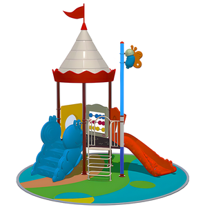 Balançoire en vinyle commerciale pour enfants en plein air jungle park ride aire de jeux arrière cour <span class=keywords><strong>escalier</strong></span> toboggan - Product Image 6