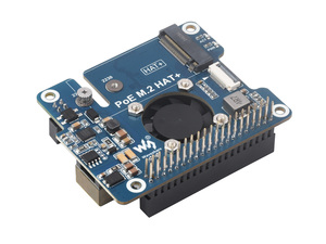 Waveshare POE M.<span class=keywords><strong>2</strong></span> HAT+-SKU-28411, PCIe naar M.<span class=keywords><strong>2</strong></span> <span class=keywords><strong>adapter</strong></span> met PoE-functie voor <span class=keywords><strong>Raspberry</strong></span> <span class=keywords><strong>Pi</strong></span> 5, ondersteunt NVMe Pro - Product Image 1
