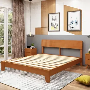 现代豪华卧室家具套装工厂供应商制造商大号木质双人床