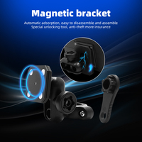Écran de navigation GPS 6 pouces pour moto avec CarPlay et Android Auto, télécommande, caméra DVR, TPMS, verrou antivol magnétique amovible