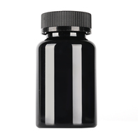 Flacons en plastique vides pour pilules, capsules, médicaments, poudre solide, comprimés, 150 ml, 150 cc, 5 oz, ambre noir, avec bouchon à sécurité enfant