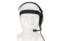 Z-TAC Headset taktis Unilateral Headset Elite II Bowman untuk PTT Z027 Z-TAC