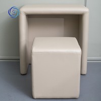 Ensemble complet de protection anti-collision en mousse nano ignifuge et minimaliste pour table, chaise, lit et toilettes, idéal pour salle d'entretien