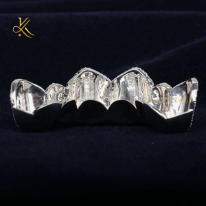 ที่ย่างฟันเพชรสุดหรูสร้างขึ้นใน925เงินสเตอร์ลิงประดับเพชรเพชรโมอิสซานไนท์สุดเก๋ - Product Image 6