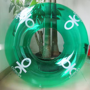 Promosi iklan kustom mainan cincin renang Pvc pelampung pesta tiup menyenangkan anak dewasa - Product Image 2