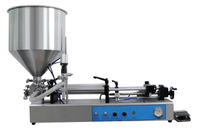 Remplisseuse pneumatique semi-automatique de beurre d'arachide liquide visqueux de 20 à 5000ml pour la gelée de yaourt la pâte de tomate la confiture la sauce au miel