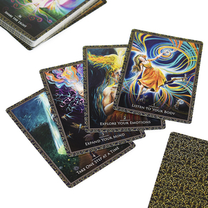 Jeu de cartes Oracle personnalisé avec impression couleur intégrale, papier artistique, bord doré, 36 cartes, avec boîte rigide en deux parties pour les lecteurs de Tarot - Product Image 3