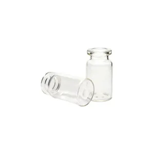 Venda imperdível frascos tubulares de vidro vazios para cosméticos de injeção, frascos de vidro âmbar transparente de alta qualidade para cosméticos, 2ml, 5ml e 10ml