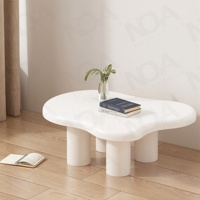 NOVA Crème Blanc Nuage Forme Table Basse Moderne Meubles De Salon Muebles Mesa De Centro Ensembles De Table Centrale En Bois Massif